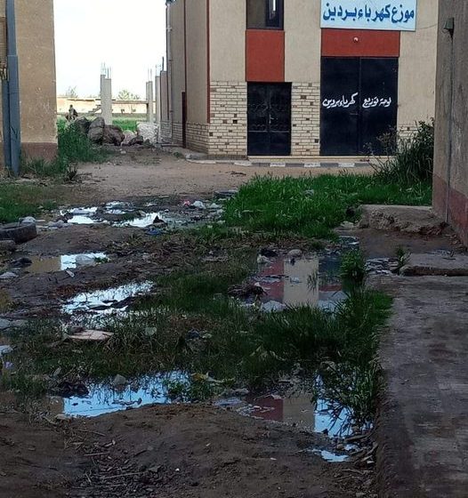  مساكن بردين تغرق في مياه الصرف الصحي