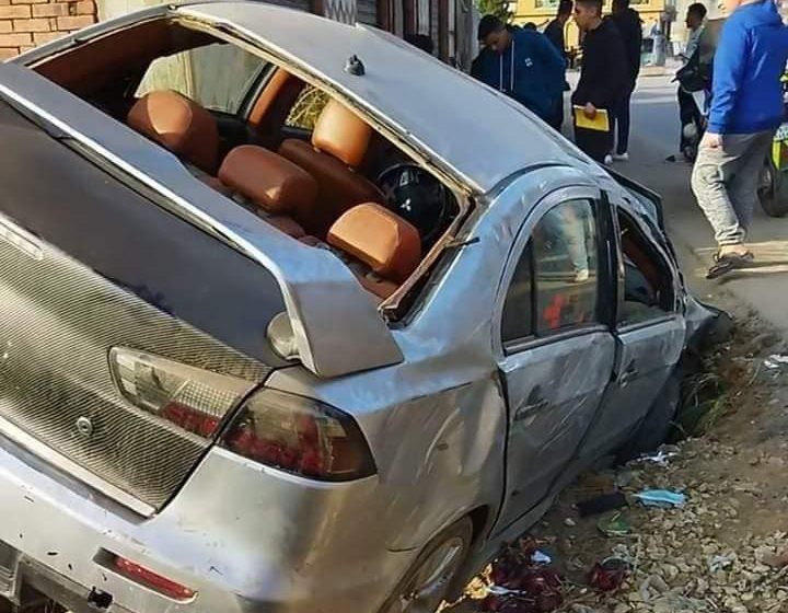 صدمتهم سيارة مسرعة.. إصابة 4 فتيات في حادث بأبوحماد