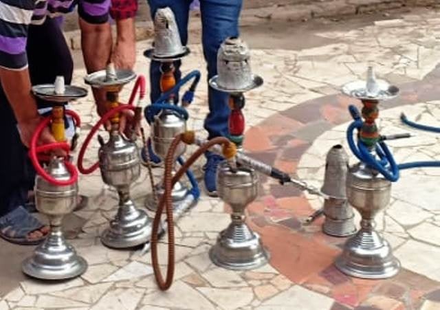 تشميع مقهى بقرية طاروط في الزقازيق