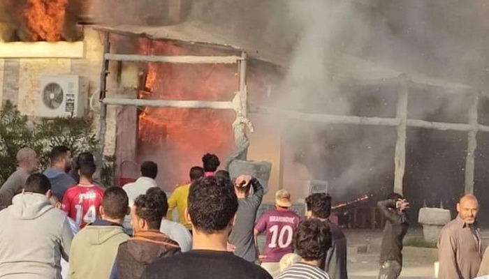  نشوب حريق في صيدلية بالصالحية الجديدة