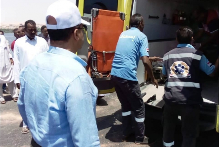 إصابة شخص ونجله في حادث تصادم بمنيا القمح