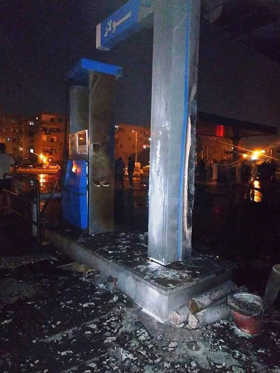  حريق بمحطة وقود في عزبة البكاكرة بالإبراهيمية