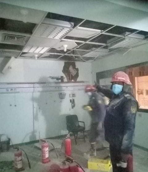  نشوب حريق بوحدة حضانات مستشفي ديرب نجم