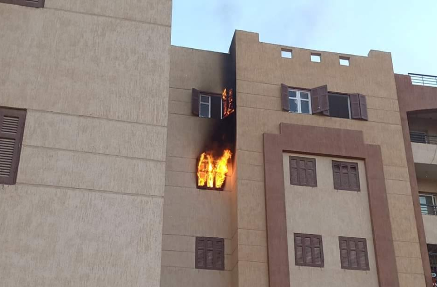  إصابة فتاة في حريق بمسكنها بالزقازيق